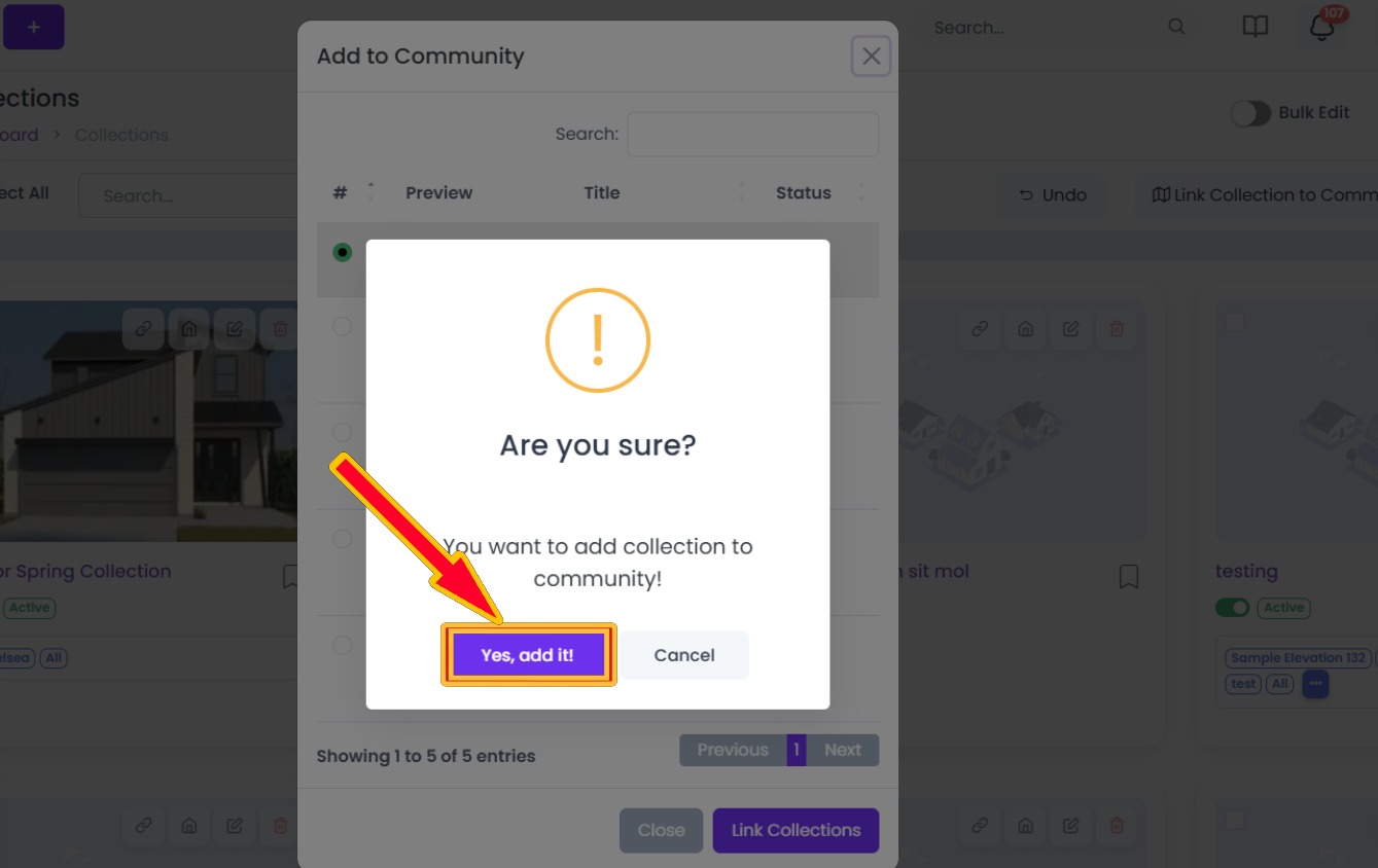 Link Confirmation